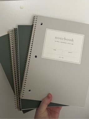 5 lined notebooks from Indigo